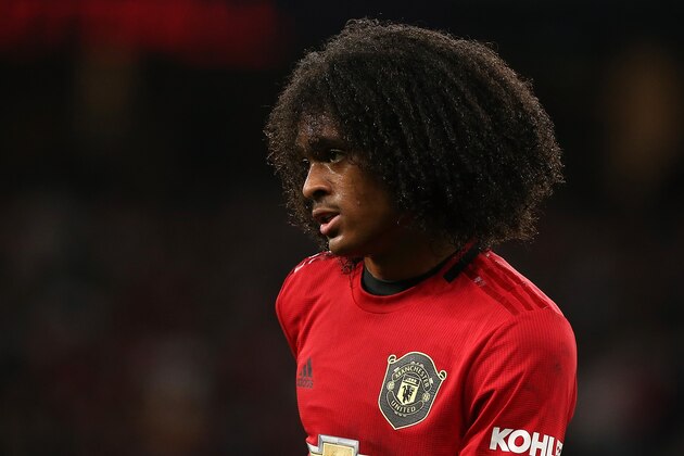 PERTH, AUSTRALIA - JULY 17: Tahith Chong of Manchester United looks on during a pre-season friendly match between Manchester United and Leeds United at Optus Stadium on July 17, 2019 in Perth, Australia. (Photo by Paul Kane/Getty Images)