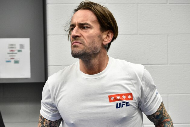 CHICAGO, ILLINOIS - JUNE 09: CM Punk warms up backstage during the UFC 225 event at the United Center on June 9, 2018 in Chicago, Illinois. (Photo by Mike Roach/Zuffa LLC/Zuffa LLC via Getty Images) CHICAGO, ILLINOIS - JUNE 09: CM Punk warms up backstage during the UFC 225 event at the United Center on June 9, 2018 in Chicago, Illinois. (Photo by Mike Roach/Zuffa LLC/Zuffa LLC via Getty Images)
