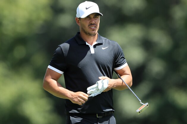ATLANTA, GEORGIA - AUGUST 22: Brooks Koepka of the United States walks on the fifth hole during the first round of the TOUR Championship at East Lake Golf Club on August 22, 2019 in Atlanta, Georgia. (Photo by Sam Greenwood/Getty Images)