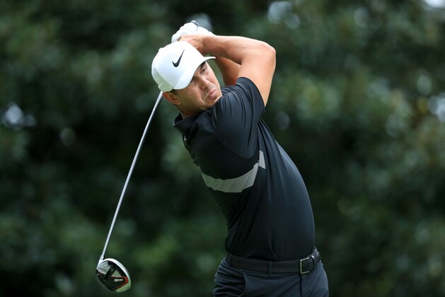 ATLANTA, GEORGIA - AUGUST 25: Brooks Koepka of the United States plays his shot from the 17th tee during the final round of the TOUR Championship at East Lake Golf Club on August 25, 2019 in Atlanta, Georgia. (Photo by Streeter Lecka/Getty Images)