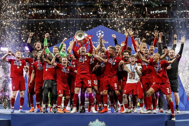 Fabinho of Liverpool FC, Virgil van Dijk of Liverpool FC, Georginio Wijnaldum of Liverpool FC, Dejan Lovren of Liverpool FC, James Milner of Liverpool FC, Naby Keita of Liverpool FC, Roberto Firmino of Liverpool FC, Sadio Mane of Liverpool FC, Mo Salah of Liverpool FC, Joe Gomez of Liverpool FC, Liverpool FC goalkeeper Alisson Becker, Jordan Henderson of Liverpool FC, Daniel Sturridge of Liverpool FC, Alberto Moreno of Liverpool FC, Adam Lallana of Liverpool FC, Alex Oxlade-Chamberlain of Liverpool FC, goalkeeper Simon Mignolet of Liverpool FC, Xherdan Shaqiri of Liverpool FC, Rhian Brewster of Liverpool FC, Andy Robertson of Liverpool FC, Divock Origi of Liverpool FC, Joel Matip of Liverpool FC, Adem Lewis of Liverpool FC, Nathaniel Phillips of Liverpool FC, Curtis Jones of Liverpool FC, Ki-Jana Hoever of Liverpool FC, Corey Whelan of Liverpool FC, Ben Woodburn of Liverpool FC, goalkeeper Caoimhin Kelleher of Liverpool FC, George Johnston of Liverpool FC, Conor Masterson of Liverpool FC, Rafael Camacho of Li