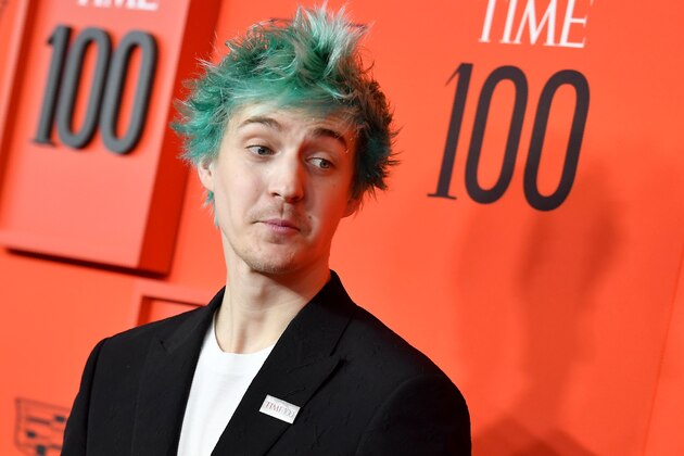 Professional gamer Richard Tyler Blevins aka Ninja arrives on the red carpet for the Time 100 Gala at the Lincoln Center in New York on April 23, 2019. (Photo by ANGELA  WEISS / AFP)        (Photo credit should read ANGELA  WEISS/AFP/Getty Images)
