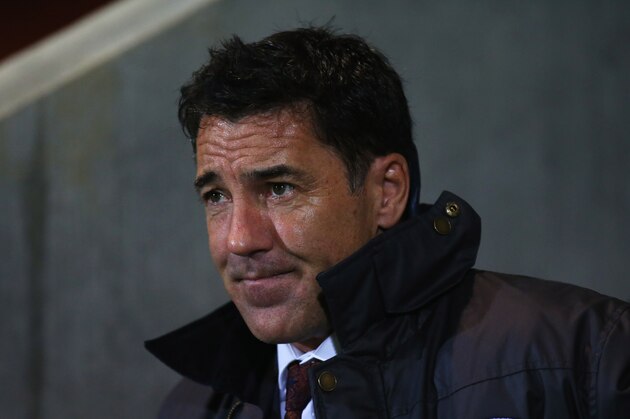 MANCHESTER, ENGLAND - NOVEMBER 09:  Dean Saunders manager of Chesterfield looks on prior to the Emirates FA Cup first round match between FC United of Manchester and Chesterfield at Broadhurst Park on November 9, 2015 in Manchester, England.  (Photo by Alex Livesey/Getty Images)