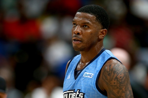 NEW ORLEANS, LOUISIANA - AUGUST 25: Joe Johnson #1 of the Triplets looks on during the BIG3 Playoffs at Smoothie King Center on August 25, 2019 in New Orleans, Louisiana. (Photo by Sean Gardner/BIG3 via Getty Images)