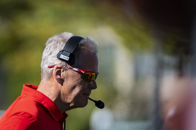 FORT COLLINS, CO - OCTOBER 13: Head coach Bob Davie of the New Mexico Lobos walks to the sideline during the first half on October 13, 2018 in Fort Collins, Colorado. (Photo by Timothy Nwachukwu/Getty Images)