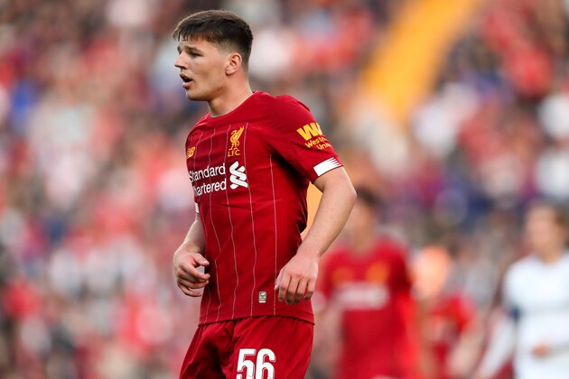 BIRKENHEAD, ENGLAND - JULY 11: Bobby Duncan of Liverpool during the Pre-Season Friendly match between Tranmere Rovers and Liverpool at Prenton Park on July 11, 2019 in Birkenhead, England. (Photo by James Williamson - AMA/Getty Images)