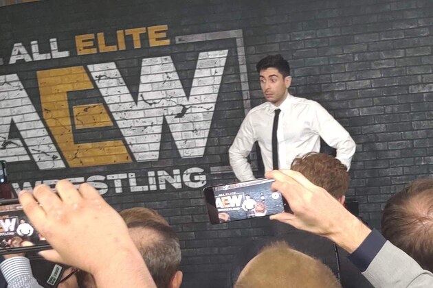 Tony Khan backstage following AEW All Out.