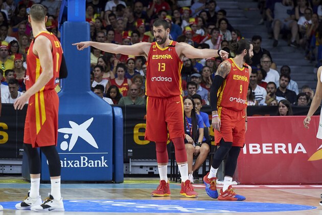 MADRID, SPAIN - AUGUST 22: Spain's Marc Gasol during a friendly match between Spain and the Dominican Republic at Wizink Center on August 22, 2019 in Madrid, Spain. (Photo by Borja B. Hojas/Getty Images)