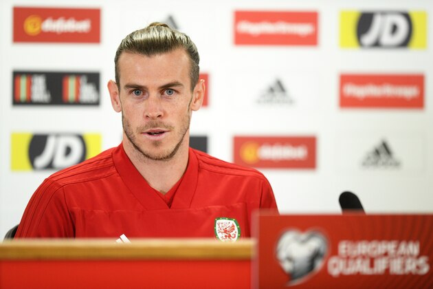 CARDIFF, WALES - SEPTEMBER 05: Gareth Bale of Wales looks on during Wales Training Session at the Cardiff City Stadium on September 05, 2019 in Cardiff, Wales. (Photo by Harry Trump/Getty Images)