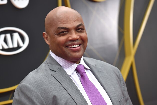 US basketball player Charles Barkley arrives for the 2019 NBA Awards at Barker Hangar on June 24, 2019 in Santa Monica, California. (Photo by LISA O'CONNOR / AFP)        (Photo credit should read LISA O'CONNOR/AFP/Getty Images)