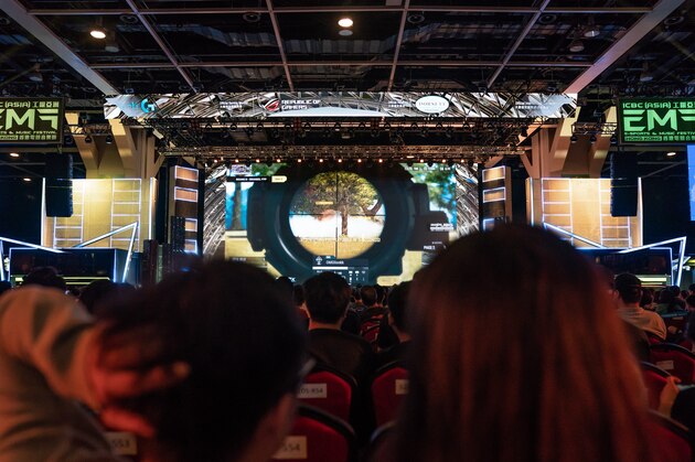 HONG KONG, HONG KONG - August 26, 2018: Audiences watch a match of Hong Kong PUBG World Invitatiobal at the ICBC (Asia) E-Sports & Music Festival Hong Kong on August 26, 2018 in Hong Kong, Hong Kong. (Photo by Anthony Kwan/Getty Images for Hong Kong Tourism Board)