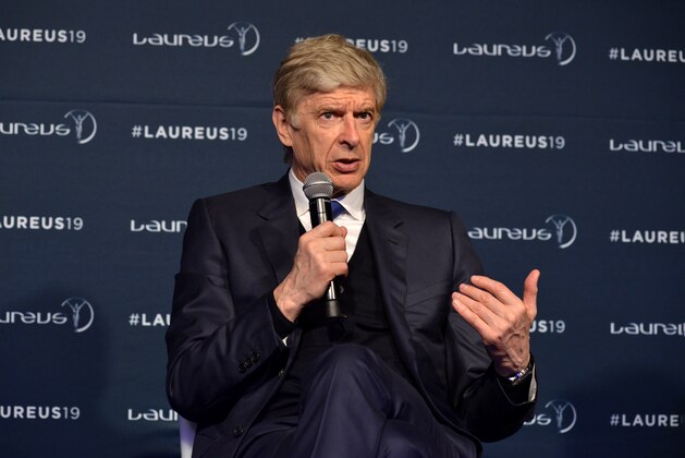 MONACO, MONACO - FEBRUARY 18:  Arsene Wenger winner of the Laureus Lifetime Achievement award speaks at the Winners Press Conference during the 2019 Laureus World Sports Awards on February 18, 2019 in Monaco, Monaco. (Photo by Christian Alminana/Getty Images for Laureus)