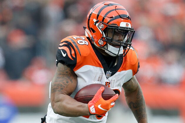 CLEVELAND, OH - DECEMBER 23: Joe Mixon #28 of the Cincinnati Bengals runs with the ball during the game against the Cleveland Browns at FirstEnergy Stadium on December 23, 2018 in Cleveland, Ohio. (Photo by Kirk Irwin/Getty Images) CLEVELAND, OH - DECEMBER 23: Joe Mixon #28 of the Cincinnati Bengals runs with the ball during the game against the Cleveland Browns at FirstEnergy Stadium on December 23, 2018 in Cleveland, Ohio. (Photo by Kirk Irwin/Getty Images)