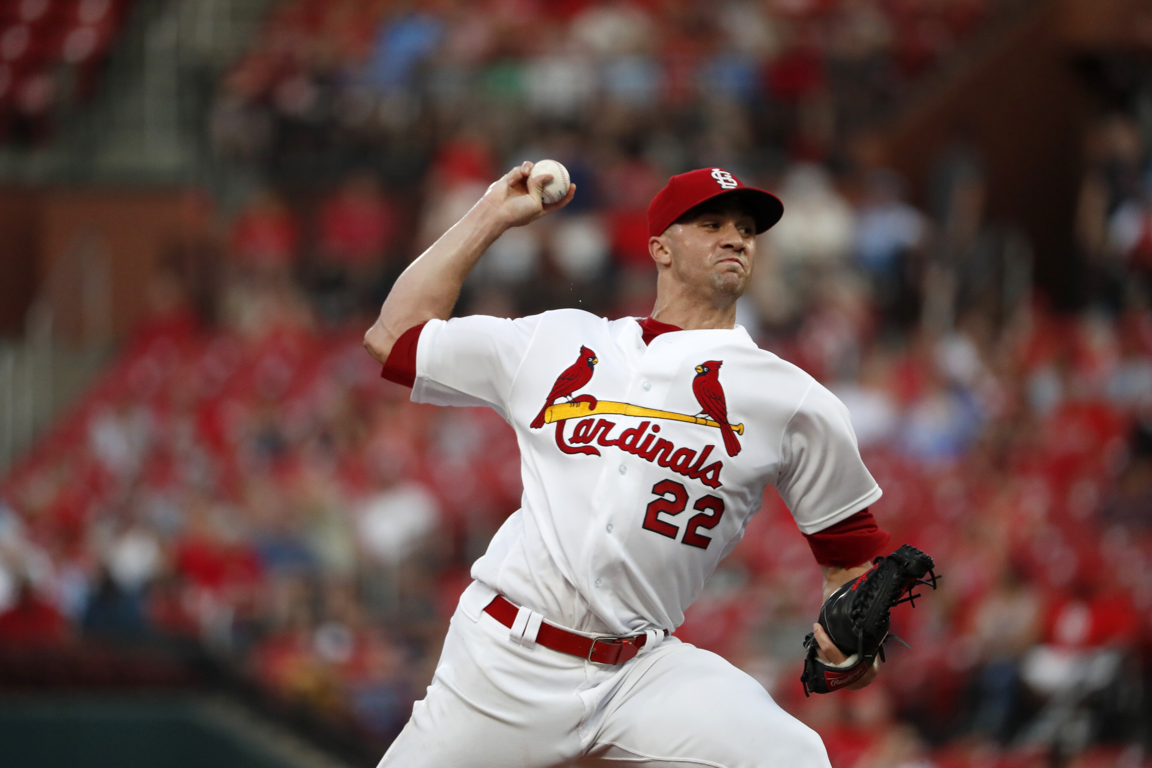 St. Louis Cardinals starting pitcher Jack Flaherty throws during the first inning of a baseball game against the San Francisco Giants Tuesday, Sept. 3, 2019, in St. Louis. (AP Photo/Jeff Roberson) St. Louis Cardinals starting pitcher Jack Flaherty throws during the first inning of a baseball game against the San Francisco Giants Tuesday, Sept. 3, 2019, in St. Louis. (AP Photo/Jeff Roberson)