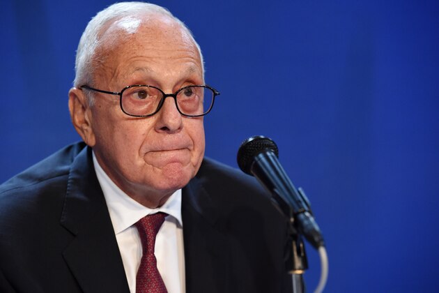 FILE - In this Sept. 29, 2015, file photo, SMU men's basketball head coach Larry Brown pauses after answering a question during a news conference on the SMU campus, in Dallas. Larry Brown says he is resigning as SMU's basketball coach, ending a four-year run during which the Mustangs made the NCAA Tournament for the first time since 1993 and then were banned from postseason play last season. (AP Photo/Jeffrey McWhorter, File)