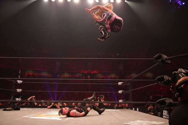 Joey Janela takes flight at AEW All Out.