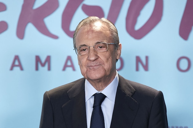 MADRID, SPAIN - SEPTEMBER 10: Real Madrid President Florentino Perez attends