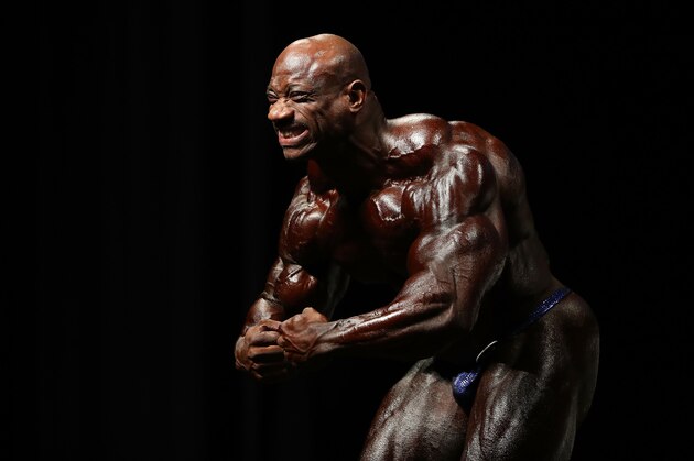 MELBOURNE, AUSTRALIA - MARCH 17:  Dexter Jackson of the USA poses during the Arnold Classic Pro Show during the Arnold Sports Festival Australia at The Melbourne Convention and Exhibition Centre on March 17, 2018 in Melbourne, Australia.  (Photo by Robert Cianflone/Getty Images)