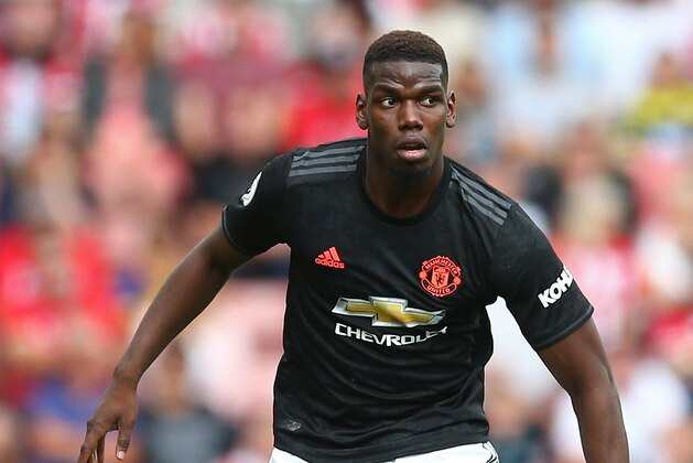 SOUTHAMPTON, ENGLAND - AUGUST 31: Paul Pogba of Manchester United in action during the Premier League match between Southampton FC and Manchester United at St Mary's Stadium on August 31, 2019 in Southampton, United Kingdom. (Photo by Steve Bardens/Getty Images)