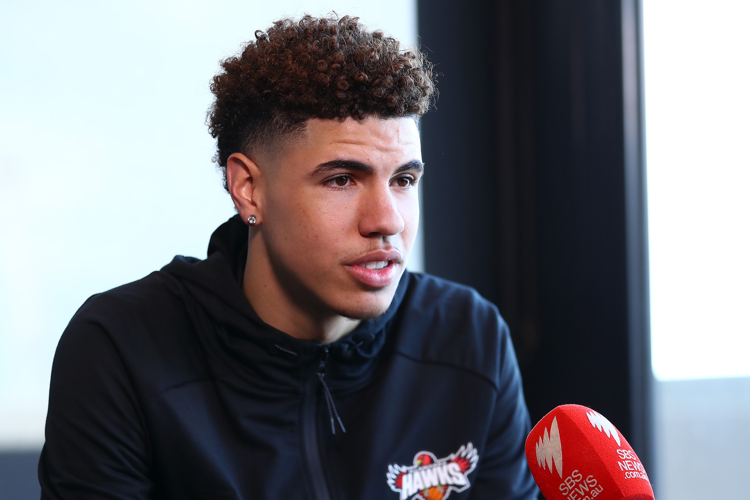 MELBOURNE, AUSTRALIA - AUGUST 22: LaMelo Ball of the Illawarra Hawks speaks to media during a NBL media opportunity at The Blackman on August 22, 2019 in Melbourne, Australia. (Photo by Kelly Defina/Getty Images) MELBOURNE, AUSTRALIA - AUGUST 22: LaMelo Ball of the Illawarra Hawks speaks to media during a NBL media opportunity at The Blackman on August 22, 2019 in Melbourne, Australia. (Photo by Kelly Defina/Getty Images)
