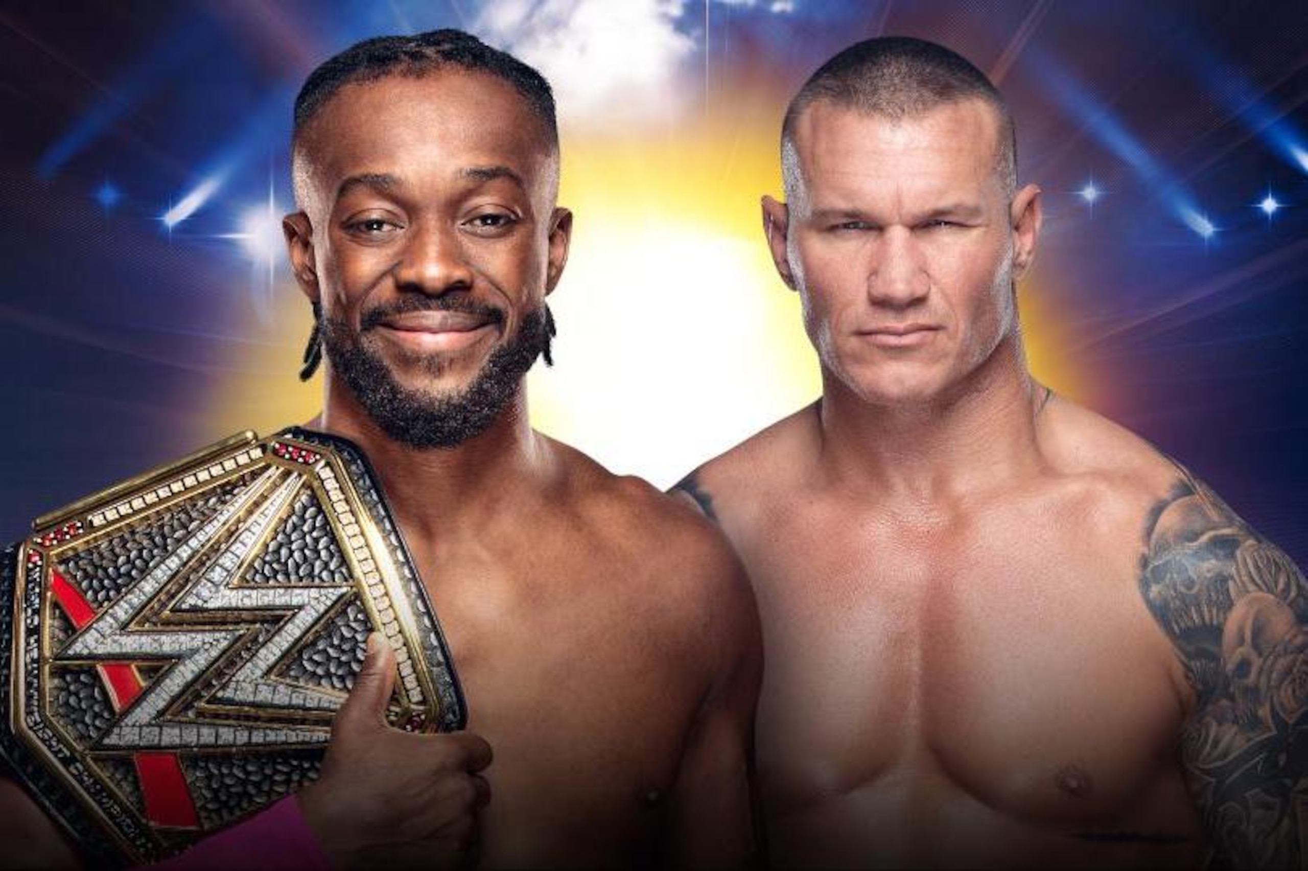Kofi Kingston and Randy Orton. Kofi Kingston and Randy Orton.
