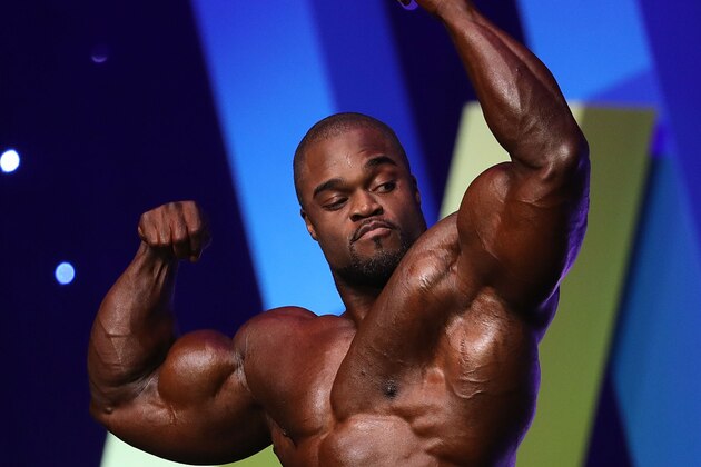 MELBOURNE, AUSTRALIA - MARCH 17: Brandon Curry of the USA poses  during the 2017 Arnold Classic at The Melbourne Convention and Exhibition Centre on March 17, 2017 in Melbourne, Australia.  (Photo by Robert Cianflone/Getty Images)