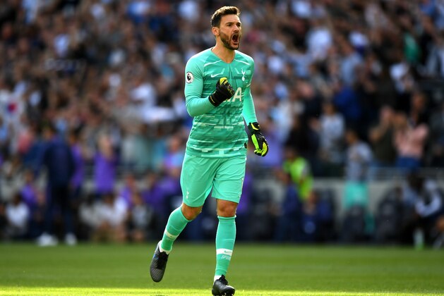 LONDON, ENGLAND - SEPTEMBER 14: Hugo Lloris of Tottenham Hotspur celebrates after his team score during the Premier League match between Tottenham Hotspur and Crystal Palace at Tottenham Hotspur Stadium on September 14, 2019 in London, United Kingdom. (Photo by Paul Gilham/Getty Images)