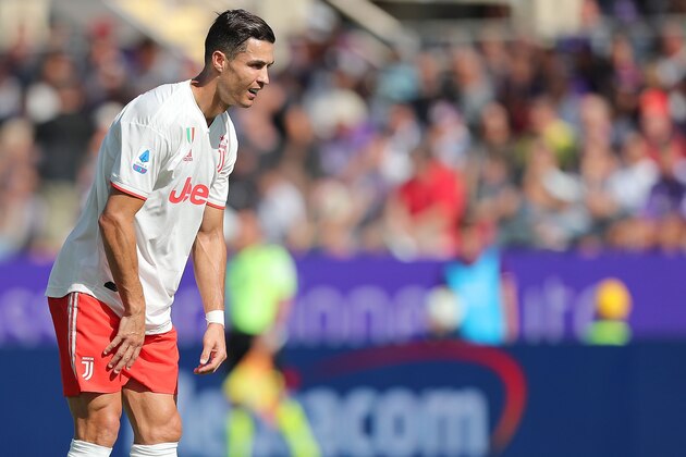 FLORENCE, ITALY - SEPTEMBER 14: Cristiano Ronaldo of Juventus in action during the Serie A match between ACF Fiorentina and Juventus at Stadio Artemio Franchi on September 14, 2019 in Florence, Italy.  (Photo by Gabriele Maltinti/Getty Images)