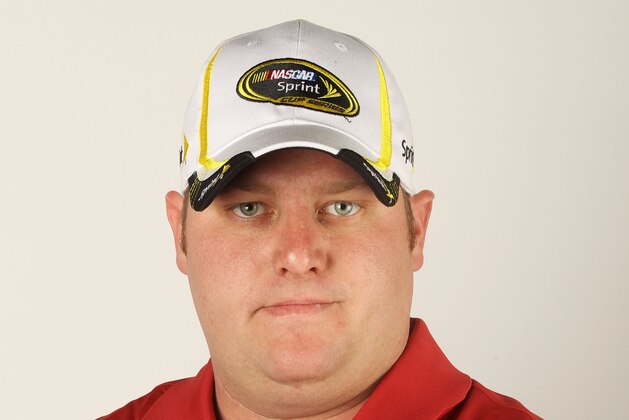 DAYTONA BEACH, FL - FEBRUARY 19:  Nick Harrison, crew chief of the #51 Tag Heuer Avant-Garde Chevrolet Chevrolet,  poses during 2012 NASCAR Sprint Cup Series Crew Chief portraits at Daytona International Speedway on February 19, 2012 in Daytona Beach, Florida.  (Photo by Matthew Stockman/Getty Images)