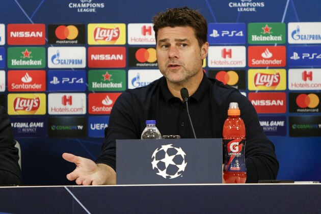 PIRAEUS, GREECE - SEPTEMBER 18: Coach Mauricio Pochettino of Tottenham Hotspur after the UEFA Champions League group B match between Olympiacos FC and Tottenham Hotspur at Karaiskakis Stadium on September 18, 2019 in Piraeus, Greece. (Photo by MB Media/Getty Images)