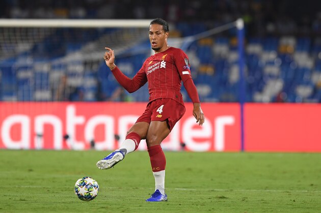 NAPLES, ITALY - SEPTEMBER 17: Virgil van Dijk of Liverpool FC during the UEFA Champions League group E match between SSC Napoli and Liverpool FC at Stadio San Paolo on September 17, 2019 in Naples, Italy. (Photo by Francesco Pecoraro/Getty Images)