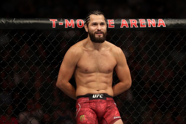 LAS VEGAS, NEVADA - JULY 06:  Jorge Masvidal of the United States looks on during a UFC 239 Welterweight Bout  against Ben Askren of the United States at T-Mobile Arena on July 06, 2019 in Las Vegas, Nevada. (Photo by Sean M. Haffey/Getty Images)