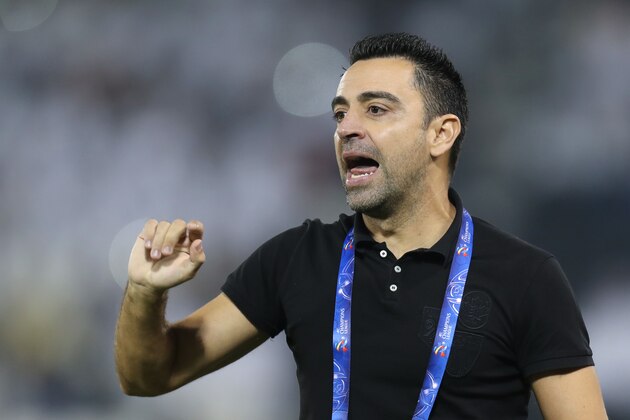 Sadd SC's Spanish coach Xavi Hernandez reacts during the AFC Champions League quarter-final football match between Saudi's Al-Nassr and Qatar's Al-Sadd at the Jassim bin Hamad Stadium in Doha on September 16, 2019. (Photo by KARIM JAAFAR / AFP)        (Photo credit should read KARIM JAAFAR/AFP/Getty Images)