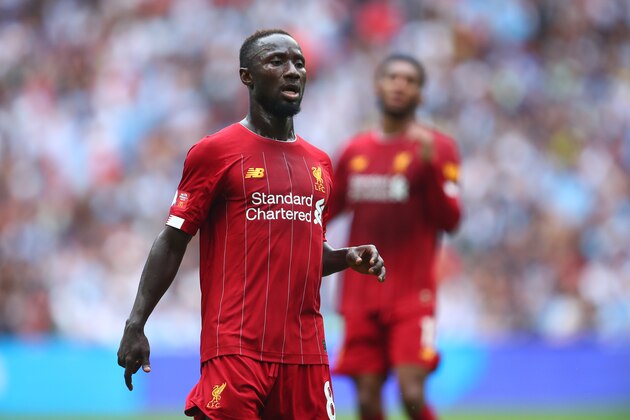 LONDON, ENGLAND - AUGUST 04: Naby Keita of Liverpool during the FA Community Shield fixture between Liverpool and Manchester City  at Wembley Stadium on August 4, 2019 in London, England. (Photo by Robbie Jay Barratt - AMA/Getty Images)