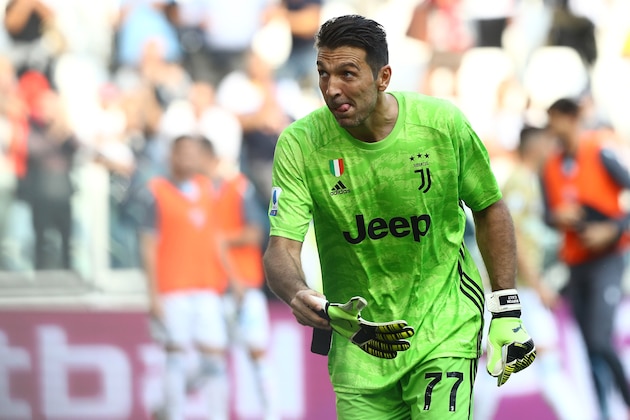 TURIN, ITALY - SEPTEMBER 28:  Gianluigi Buffon of Juventus looks on at the end of the Serie A match between Juventus and SPAL at Allianz Stadium on September 29, 2019 in Turin, Italy.  (Photo by Marco Luzzani/Getty Images)