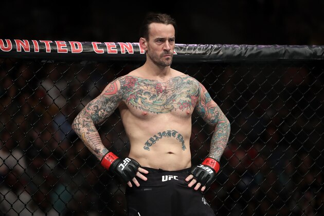 CHICAGO, IL - JUNE 09:  CM Punk prepares to fight Mike Jackson in their welterweight bout during the UFC 225: Whittaker v Romero 2 event at the United Center on June 9, 2018 in Chicago, Illinois. Jackson won by unanimous decision.  (Photo by Dylan Buell/Getty Images)