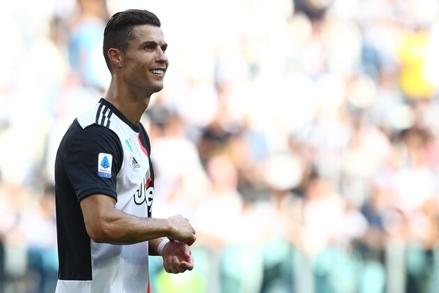 TURIN, ITALY - SEPTEMBER 28:  Cristiano Ronaldo of Juventus looks on at the end of the Serie A match between Juventus and SPAL at Allianz Stadium on September 29, 2019 in Turin, Italy.  (Photo by Marco Luzzani/Getty Images)