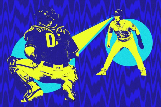 Los Angeles Dodgers relief pitcher Kenley Jansen checks the runner at first base in the ninth inning of a baseball game against the Colorado Rockies Wednesday, July 31, 2019, in Denver. The Dodgers won 5-1. (AP Photo/David Zalubowski)