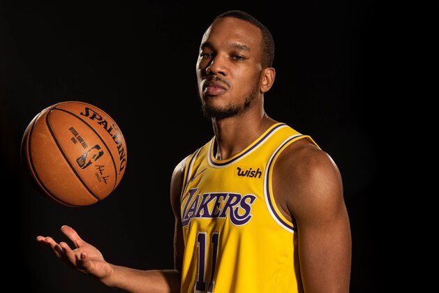 EL SEGUNDO, CA - SEPTEMBER 27: Avery Bradley #11 of the Los Angeles Lakers poses for a portrait during media day on September 27, 2019 at the UCLA Health Training Center in El Segundo, California. NOTE TO USER: User expressly acknowledges and agrees that, by downloading and/or using this photograph, user is consenting to the terms and conditions of the Getty Images License Agreement. Mandatory Copyright Notice: Copyright 2019 NBAE (Photo by Atiba Jefferson/NBAE via Getty Images)