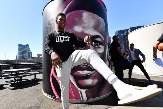 MELBOURNE, AUSTRALIA - OCTOBER 01:  UFC interim middleweight champion Israel Adesanya (L) poses for a photo during a media opportunity ahead of UFC 243 at Marvel Stadium on October 1, 2019 in Melbourne, Australia. (Photo by Jeff Bottari/Zuffa LLC/Zuffa LLC via Getty Images)