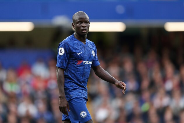 LONDON, ENGLAND - SEPTEMBER 22: NGolo Kante of Chelsea during the Premier League match between Chelsea FC and Liverpool FC at Stamford Bridge on September 22, 2019 in London, United Kingdom. (Photo by James Williamson - AMA/Getty Images)