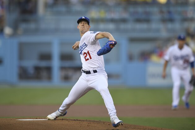 LOS ANGELES, CA - SEPTEMBER 21: Walker Buehler #21 of the Los Angeles Dodgers pitches against the Colorado Rockies at Dodger Stadium on September 21, 2019 in Los Angeles, California. the Colorado Rockies won 4-2. (Photo by John McCoy/Getty Images)