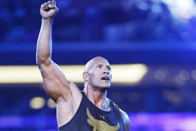 IMAGE DISTRIBUTED FOR WWE - WWE superstar and hollywood icon Dwayne