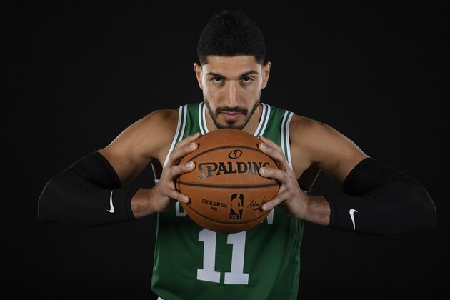 CANTON, MA - SEPTEMBER 30: Enes Kanter #11 of the Boston Celtics poses for a portrait on September 30, 2019 at High Output Studios in Canton, Massachusetts. NOTE TO USER: User expressly acknowledges and agrees that, by downloading and or using this photograph, User is consenting to the terms and conditions of the Getty Images License Agreement. Mandatory Copyright Notice: Copyright 2019 NBAE (Photo by Brian Babineau/NBAE via Getty Images)