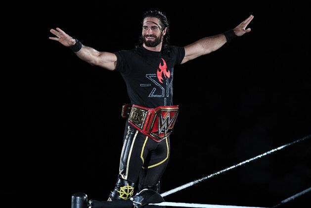 TOKYO,JAPAN - JUNE 29: Seth Rollins enters the ring during the WWE Live Tokyo at Ryogoku Kokugikan on June 29, 2019 in Tokyo, Japan. (Photo by Etsuo Hara/Getty Images)