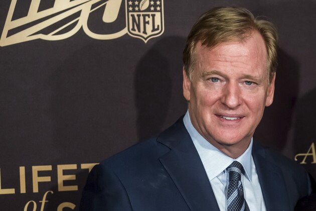 Roger Goodell attends a screening of
