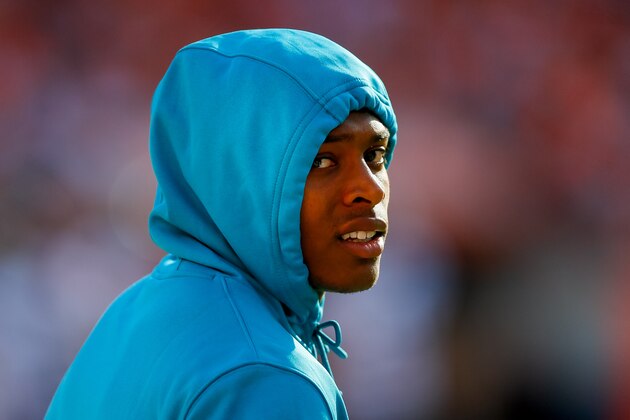 DENVER, CO - SEPTEMBER 29:  Cornerback Jalen Ramsey #20 of the Jacksonville Jaguars stands on the sidelines against the Denver Broncos during the third quarter at Empower Field at Mile High on September 29, 2019 in Denver, Colorado. The Jaguars defeated the Broncos 26-24. (Photo by Justin Edmonds/Getty Images)