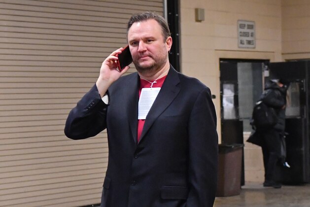 PHILADELPHIA, PA - JANUARY 21: General Manager Daryl Morey of the Houston Rockets arrives before the game against the Philadelphia 76ers on January 21, 2019 at the Wells Fargo Center in Philadelphia, Pennsylvania. NOTE TO USER: User expressly acknowledges and agrees that, by downloading and/or using this photograph, user is consenting to the terms and conditions of the Getty Images License Agreement. Mandatory Copyright Notice: Copyright 2019 NBAE (Photo by Jesse D. Garrabrant/NBAE via Getty Images)