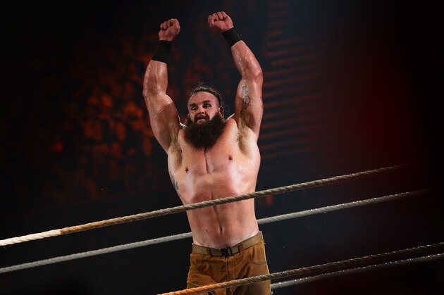 SINGAPORE - JUNE 27:  Braun Strowman reacts after defeating Cesaro during the WWE Live Singapore at the Singapore Indoor Stadium on June 27, 2019 in Singapore.  (Photo by Suhaimi Abdullah/Getty Images for Singapore Sports Hub)