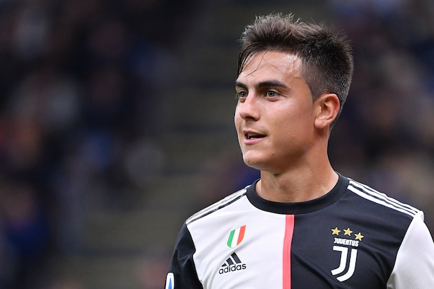 Juventus' Argentine forward Paulo Dybala reacts during the Italian Serie A football match Inter vs Juventus on October 6, 2019 at the San Siro stadium in Milan. (Photo by Alberto PIZZOLI / AFP) (Photo by ALBERTO PIZZOLI/AFP via Getty Images)